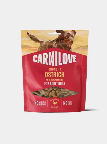 Friandises Crunchy Snack - Autruche et Mûres - Carnilove
