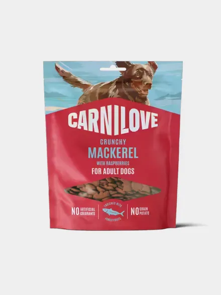 Friandises Crunchy Snack - Maquereau et Framboises - Carnilove