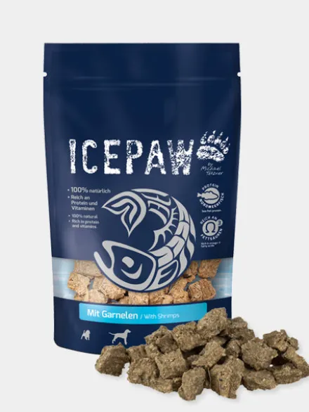 Friandises de récompense pour chien - Poisson blanc et Crevette - Icepaw