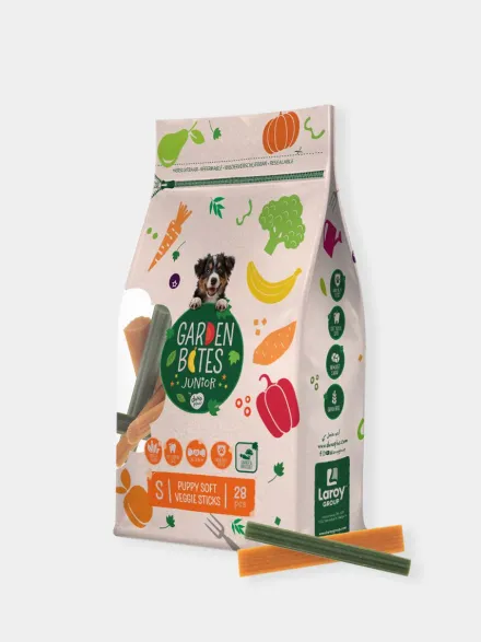 Friandises à mâcher pour chiot - Garden Bites Puppy Soft Veggie Sticks