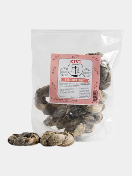 Friandises pour chien - Donut de peau poisson séché