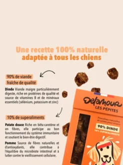 Friandises pour chien - Les Pépites à la Dinde 🦃 - Delamour