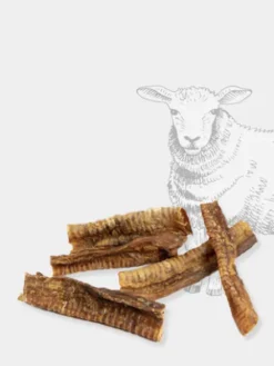 Friandises pour chien - Trachée d'Agneau à macher