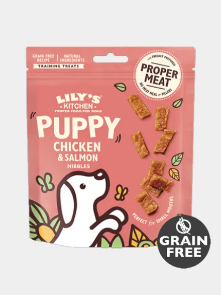 Friandises sans céréales pour chiot - Poulet et Saumon