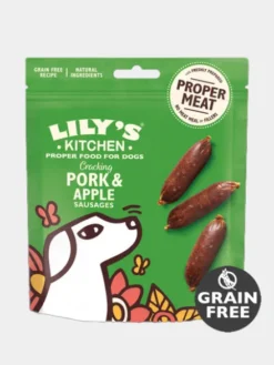 Friandises sans céréales pour chien - Saucisses de Porc et Pomme