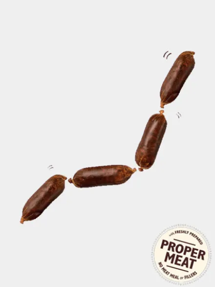 Friandises sans céréales pour chien - Saucisses de Porc et Pomme
