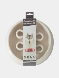 Gamelle anti-glouton grand chien - Sable