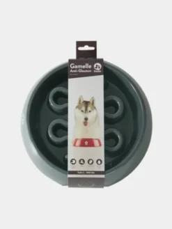 Gamelle anti-glouton grand chien - Gris