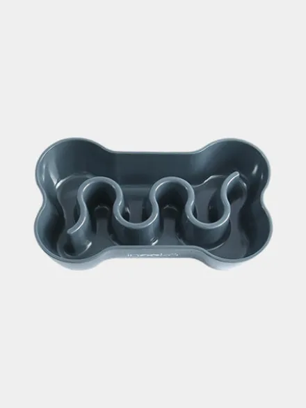 Gamelle anti-glouton pour chat - gris foncé