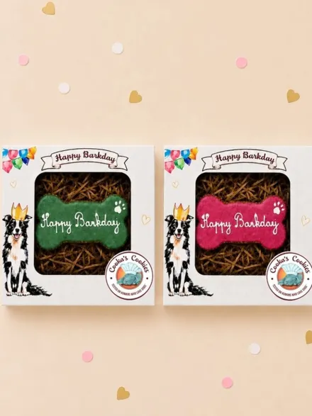 Gâteau d'anniversaire pour chien Happy Barkday – Cooka's Cookies
