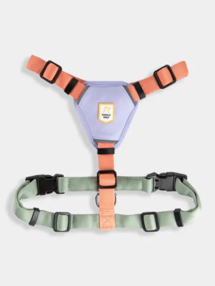 Harnais pour chien - Color Block Salmon Pink - Woolly Wolf