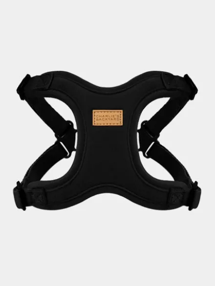 Harnais pour chien Confort Charlie's Backyard - Noir