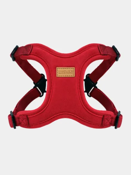 Harnais pour chien Confort Charlie's Backyard - Rouge