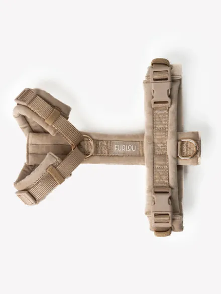 Harnais pour chien - Velvet Harness - Sand (Sable) - Furlou