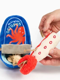 Jouet de fouille pour chien - Conserve de Poulpe 🐙 - The FurryFolks