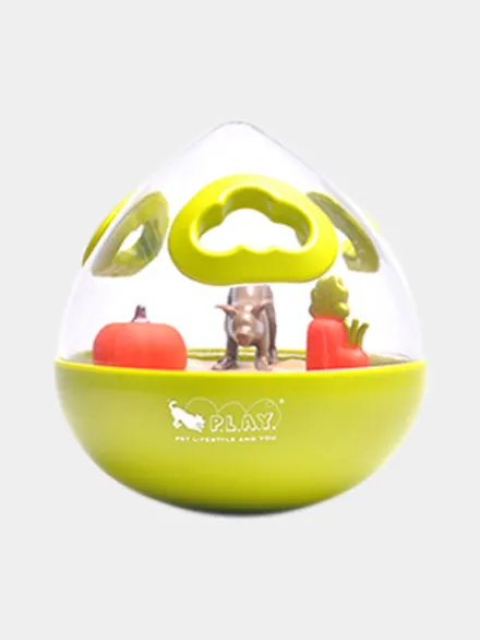 Jouet distributeur de friandises pour chien - Wobble Ball vert - Pet PLAY