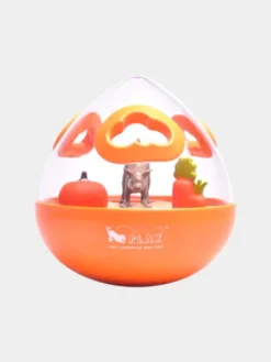 Jouet distributeur de friandises pour chien - Wobble Ball orange - Pet PLAY
