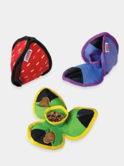 Jouet distributeur de friandises pour chien - KONG Ballistic Hide 'n Treat (M)