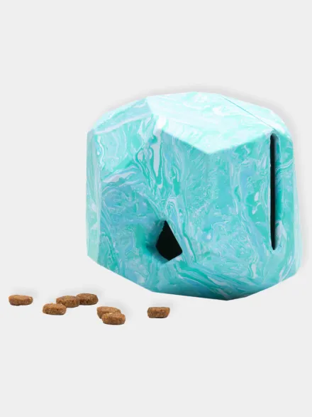 Jouet distributeur de friandises pour chien - Gnawt a Rock - Glacial Blue