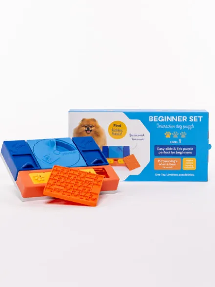 Jouet d’occupation pour chien – Kit Débutant (4 modules + 1 module de léchage) - Pawzler