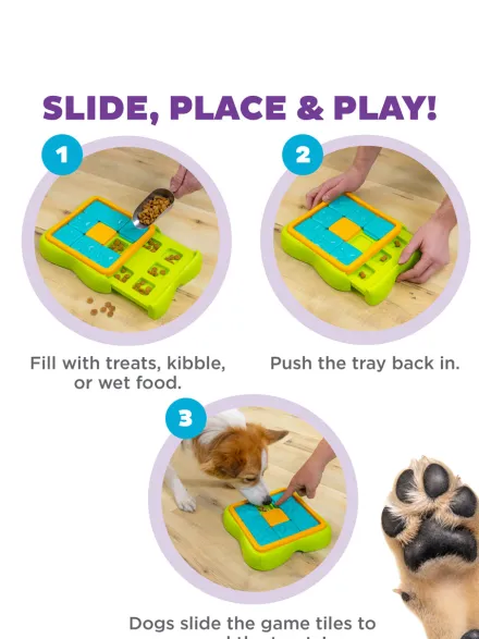 Jouet d'occupation pour chien - Challenge Slider Mini - Outward Hound