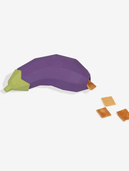 Jouet d'occupation pour chien - Super Veggiez Aubergine 🍆 - Zee.dog