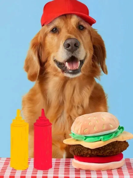 Jouet d'occupation pour chien - Hamburger 🍔 - The Foggy Dog