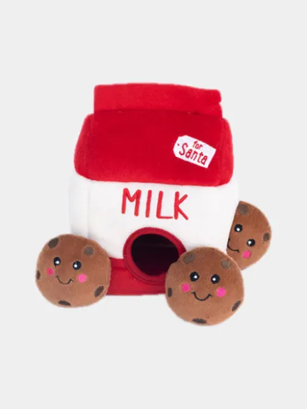Jouet d'occupation pour chien original - Milk et Cookies Noel 🥛🍪🎄 - ZippyPaws