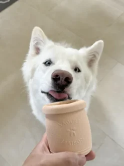Jouet d'occupation à remplir pour chien - Yoomy Pot Peach - inooko