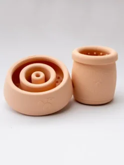 Jouet d'occupation à remplir pour chien - Yoomy Pot Peach - inooko