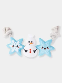 Jouet en peluche et corde - Bonhomme de Neige ⛄ - HugSmart