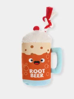 Jouet en peluche pour chien avec corde - Root Beer - HugSmart