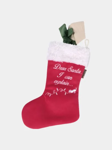 Jouet en peluche pour chien - Merry Woofmas - Chaussette de Noël - Pet PLAY
