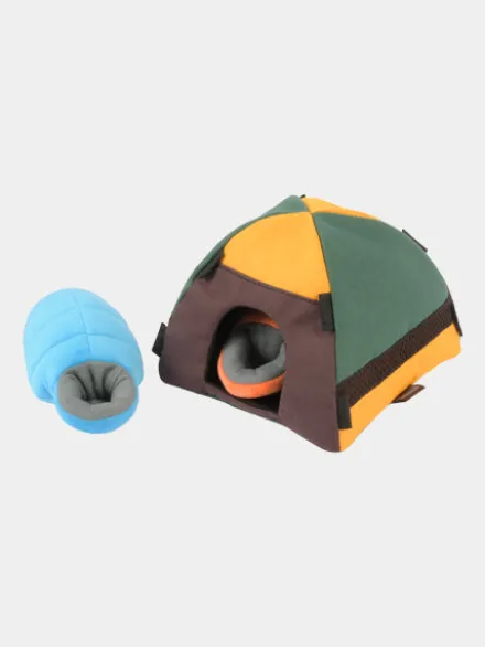 Jouet en peluche pour chien - Tente Camping 🏕️ - Pet PLAY
