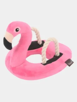 Jouet en peluche pour chien - Tropical Paradise - Bouée Flamant Rose 🦩 - Pet PLAY