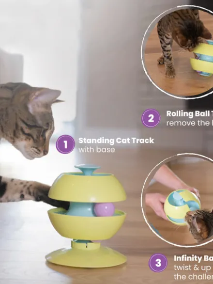 Jouet interactif pour Chat - Twist-A-Ball Track - Catstages