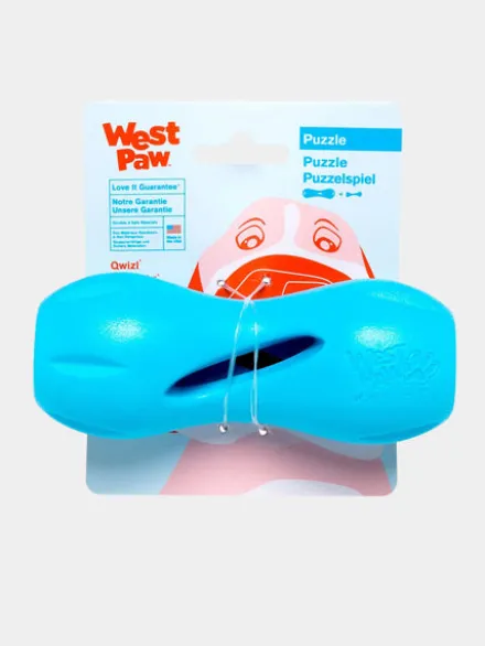 Jouet interactif puzzle pour chien - Qwizl Zogoflex - Bleu - Eco-friendly