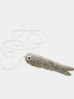 Jouet pour chat en laine - Poisson ficelle gris 🐟 - Hunter stylecats