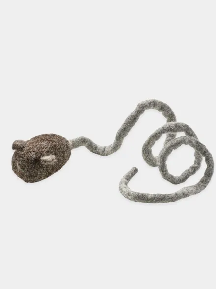 Jouet pour chat en laine - Souris avec ficelle 🐁 - Hunter stylecats
