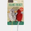 Jouet souris de Noël pour chat - Herbe à chat biologique - Pet PLAY