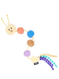 Jouets pour chat - PomPom la Chenille 🐛 Pastel - Zippy Claws