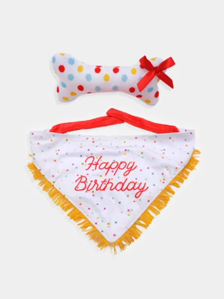 Kit Anniversaire - Bandana et os 🎂🎉🎈 - Zippy Paws