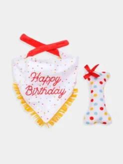 Kit Anniversaire - Bandana et os 🎂🎉🎈 - Zippy Paws