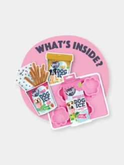 Kit de préparation pour glaces pour chien 🍓 + 🥜 - Chien moyen - Smoofl
