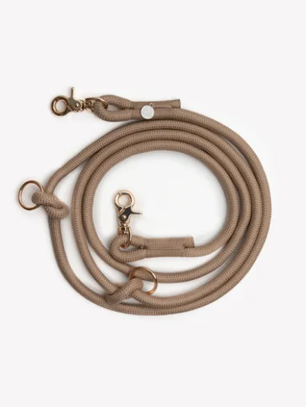 Laisse pour chien "mains libres" en corde - Sand (Sable) - Furlou