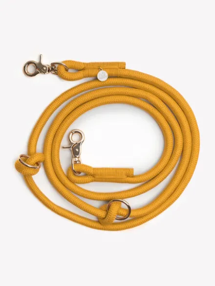Laisse pour chien "mains libres" en corde - Yellow (Jaune) - Furlou