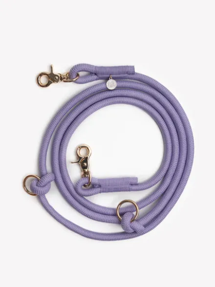 Laisse pour chien "mains libres" en corde - Lavande - Furlou
