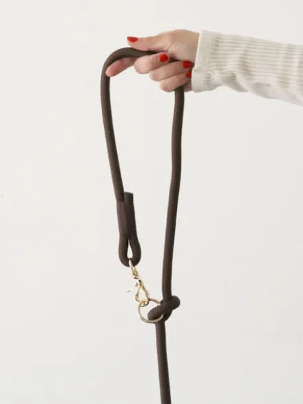 Laisse pour chien "mains libres" en corde - Marron - Furlou