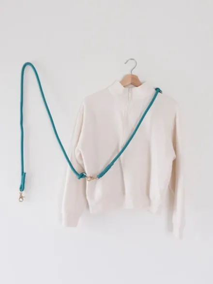 Laisse pour chien "mains libres" en corde - Teal - Furlou