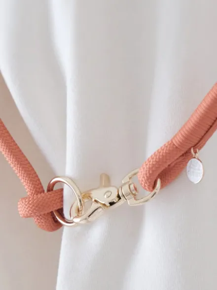 Laisse pour chien "mains libres" en corde - Terracotta - Furlou